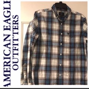 American Eagle Classic Fit Plaid Shirt Small